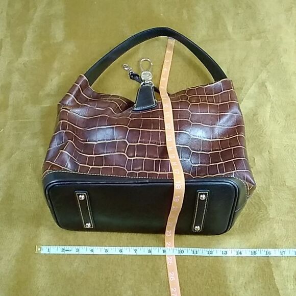 DOONEY AND ROURKE LEATHER LOGO LOCK WOMENS BAG - Picture 6 of 16